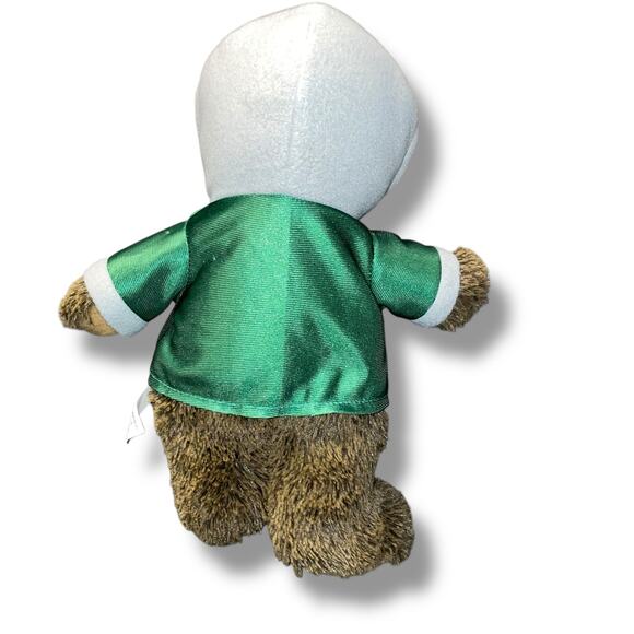 Boston Celtics Teddy Bear Plush Hoodie 14" T-Shirt NBA Basketball Fan Baby Gift - Picture 7 of 11